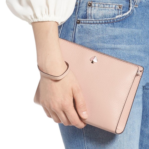 polly large pouch wristlet